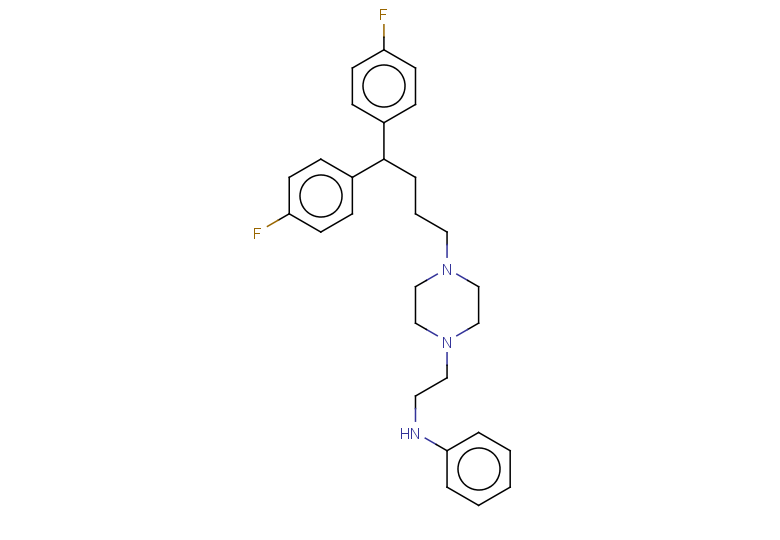 N-(2-{4-[4,4-bis(4-fluorophenyl)butyl]piperazin-1-yl}ethyl)aniline