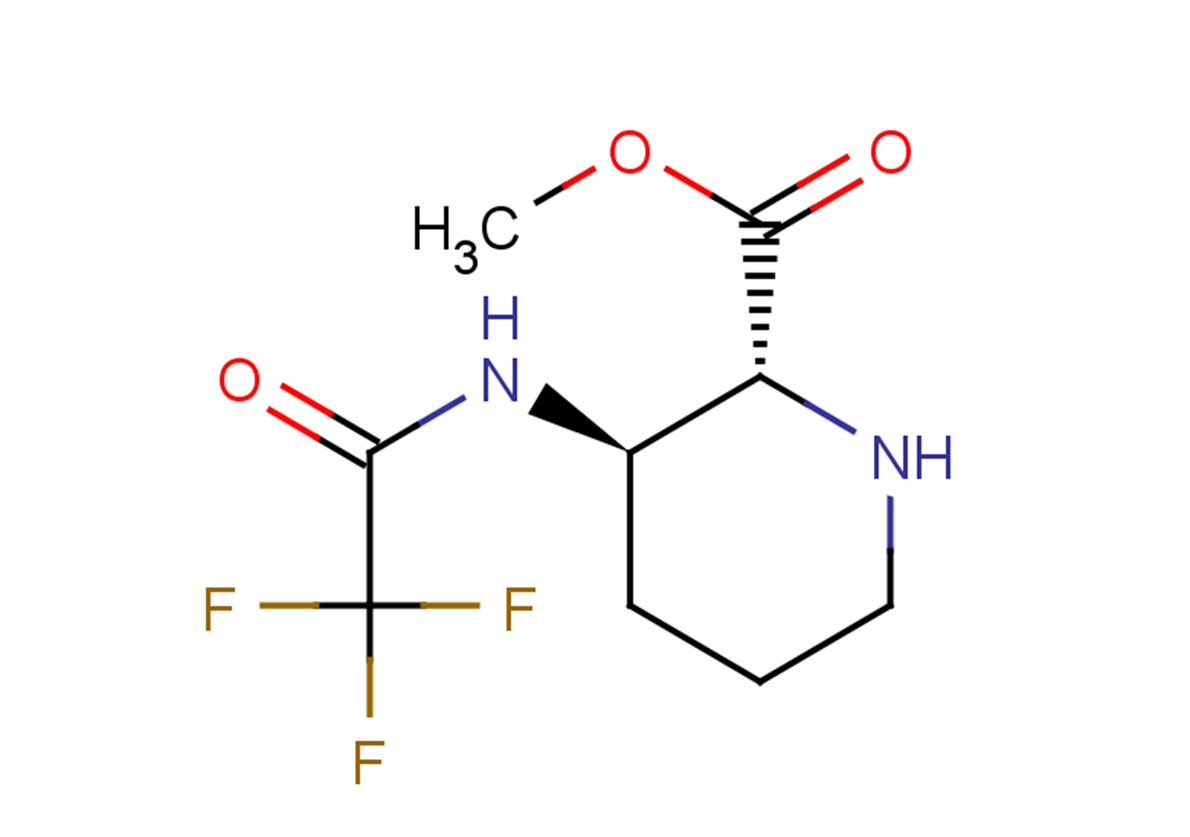 rac-methyl (2R,3R)-3-(trifluoroacetamido)piperidine-2-carboxylate, trans