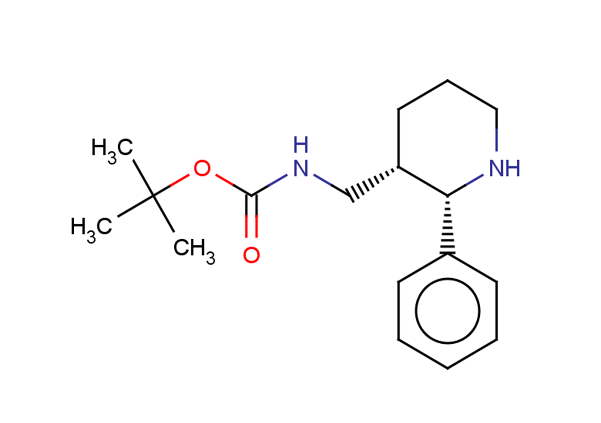 rac-tert-butyl N-{[(2R,3R)-2-phenylpiperidin-3-yl]methyl}carbamate, cis