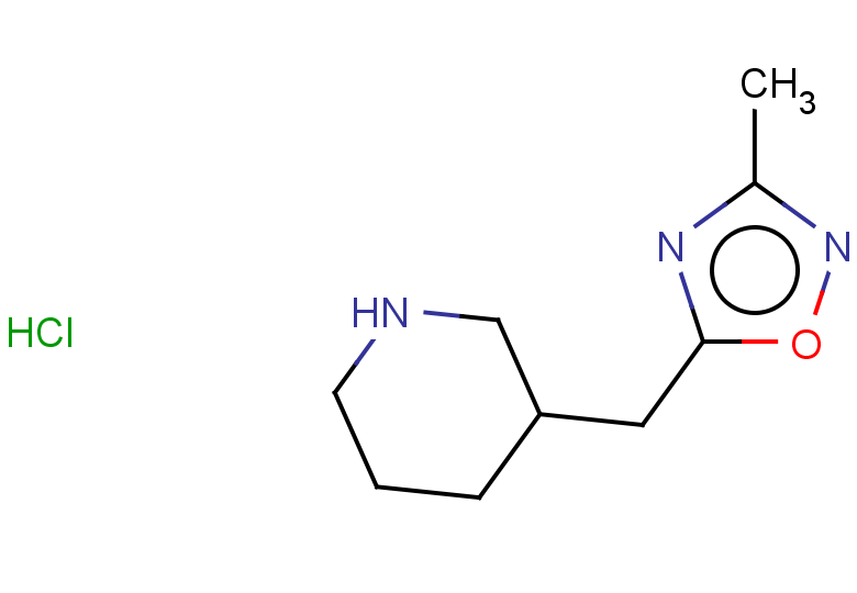 3-[(3-methyl-1,2,4-oxadiazol-5-yl)methyl]piperidine hydrochloride