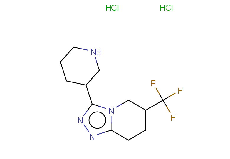 3-[6-(trifluoromethyl)-5H,6H,7H,8H-[1,2,4]triazolo[4,3-a]pyridin-3-yl]piperidine dihydrochloride