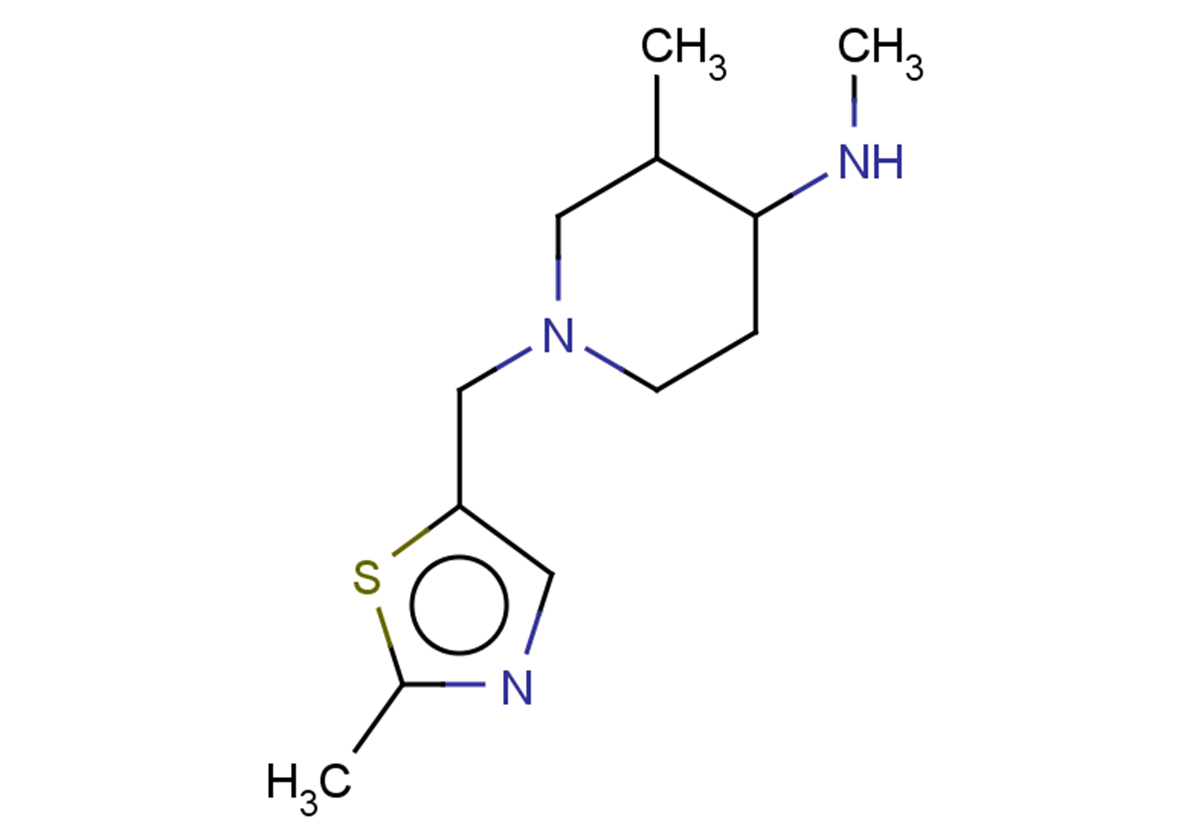N,3-dimethyl-1-[(2-methyl-1,3-thiazol-5-yl)methyl]piperidin-4-amine