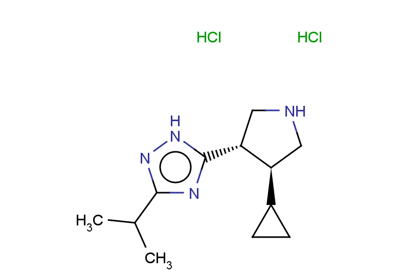 rac-5-[(3R,4R)-4-cyclopropylpyrrolidin-3-yl]-3-(propan-2-yl)-1H-1,2,4-triazole dihydrochloride, trans