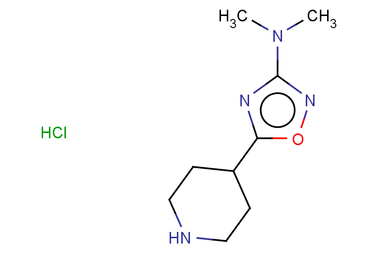 N,N-dimethyl-5-(piperidin-4-yl)-1,2,4-oxadiazol-3-amine hydrochloride