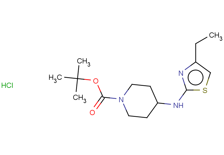 tert-butyl 4-[(4-ethyl-1,3-thiazol-2-yl)amino]piperidine-1-carboxylate hydrochloride
