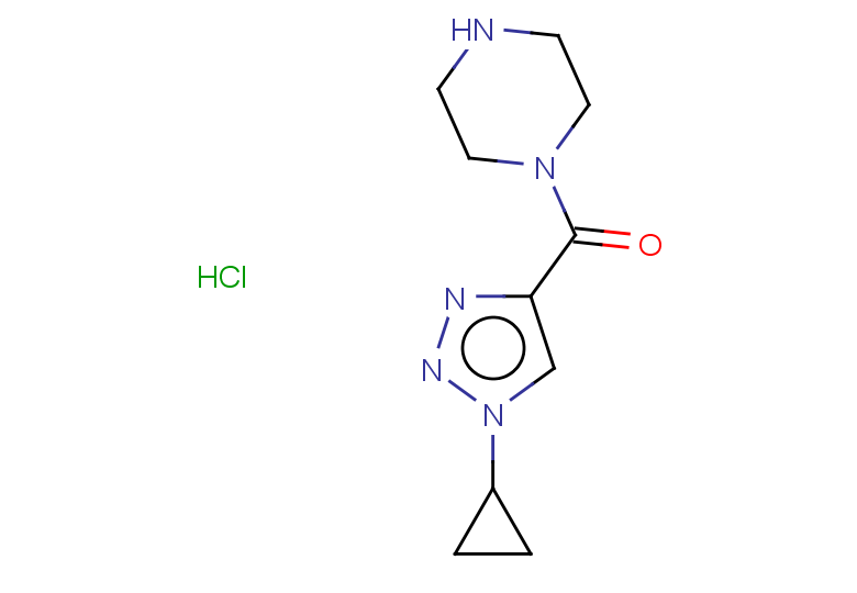 1-(1-cyclopropyl-1H-1,2,3-triazole-4-carbonyl)piperazine hydrochloride