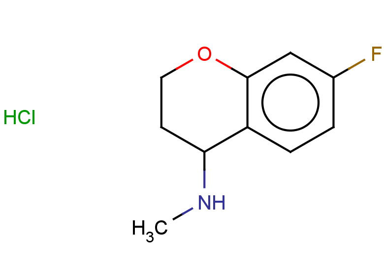7-fluoro-N-methyl-3,4-dihydro-2H-1-benzopyran-4-amine hydrochloride