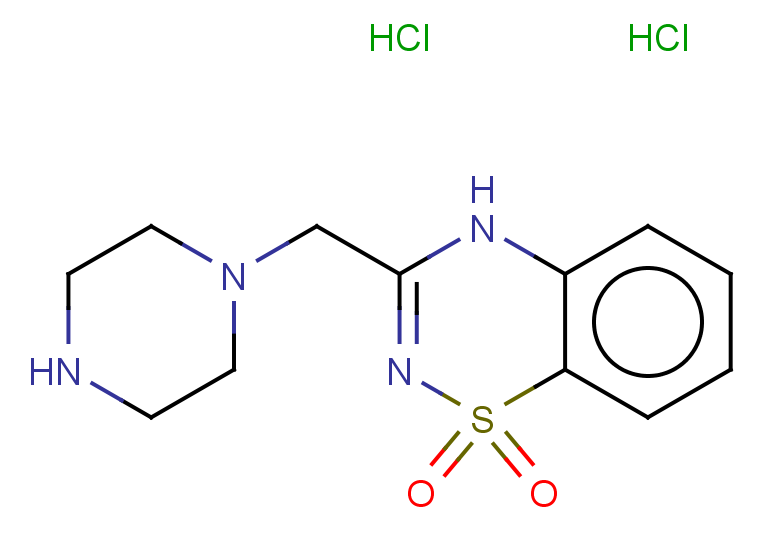 3-[(piperazin-1-yl)methyl]-4H-1lambda6,2,4-benzothiadiazine-1,1-dione dihydrochloride