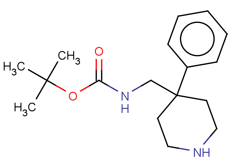 tert-butyl N-[(4-phenylpiperidin-4-yl)methyl]carbamate