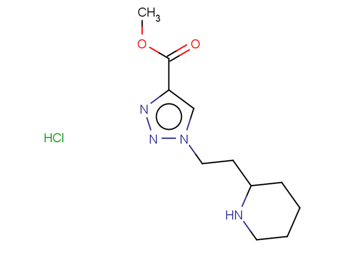 methyl 1-[2-(piperidin-2-yl)ethyl]-1H-1,2,3-triazole-4-carboxylate hydrochloride