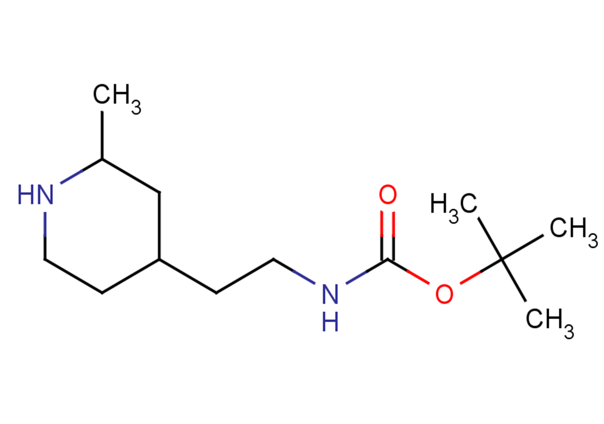 tert-butyl N-[2-(2-methylpiperidin-4-yl)ethyl]carbamate, Mixture of diastereomers
