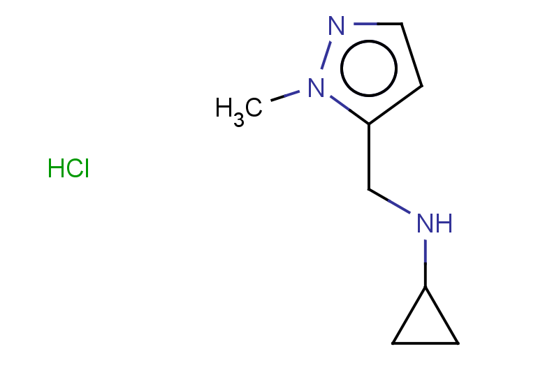 N-[(1-methyl-1H-pyrazol-5-yl)methyl]cyclopropanamine hydrochloride