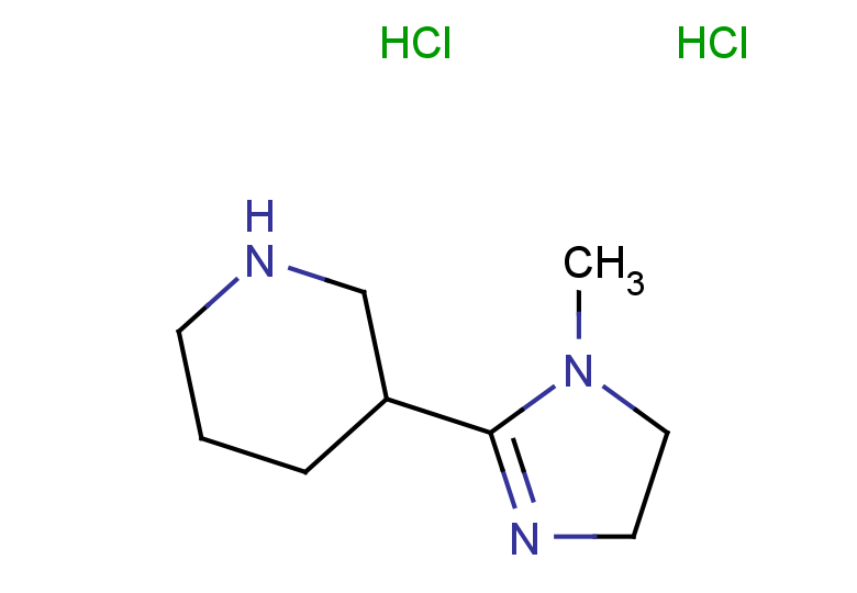 3-(1-methyl-4,5-dihydro-1H-imidazol-2-yl)piperidine dihydrochloride