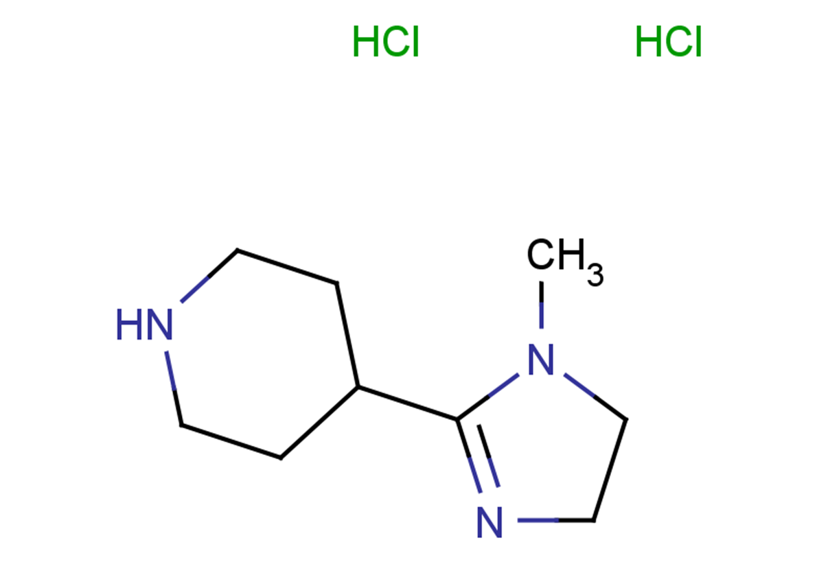 4-(1-methyl-4,5-dihydro-1H-imidazol-2-yl)piperidine dihydrochloride