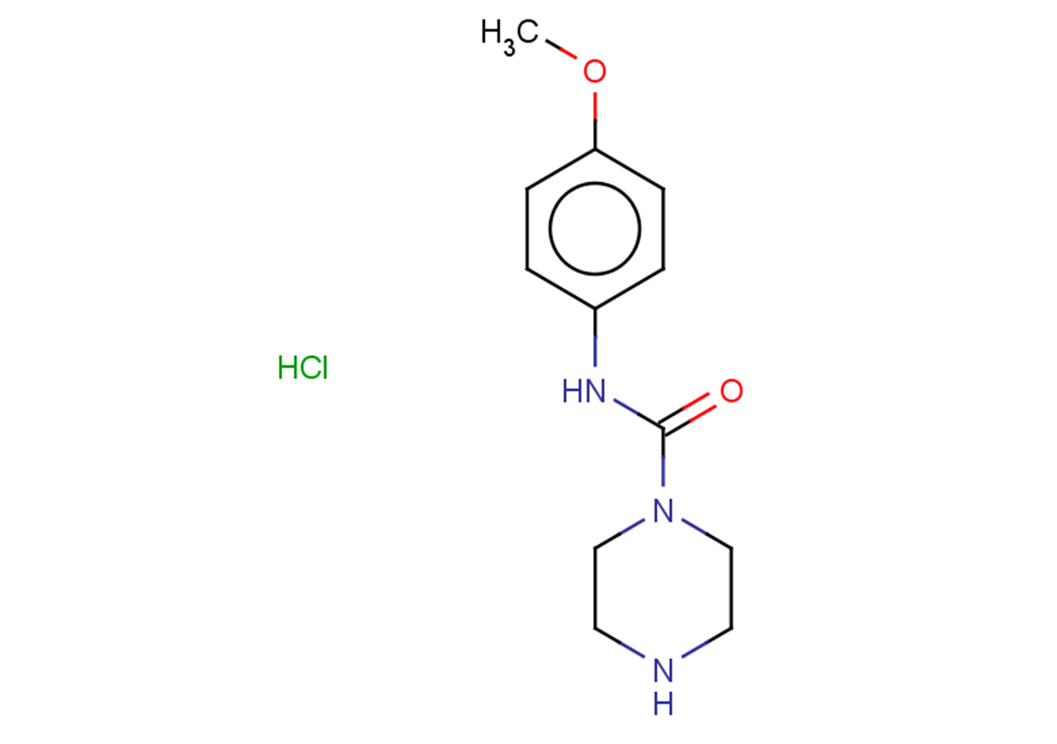 N-(4-methoxyphenyl)piperazine-1-carboxamide hydrochloride