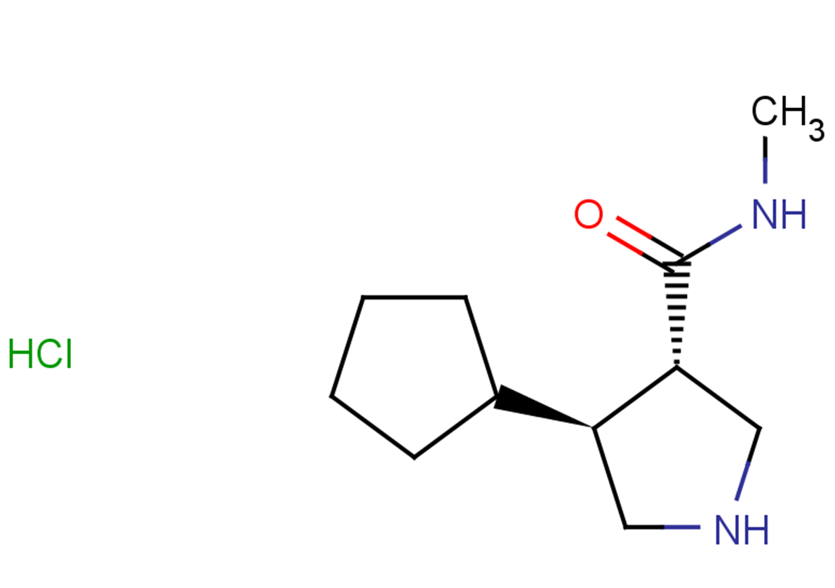 rac-(3R,4R)-4-cyclopentyl-N-methylpyrrolidine-3-carboxamide hydrochloride, trans