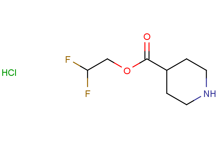 2,2-difluoroethyl piperidine-4-carboxylate hydrochloride