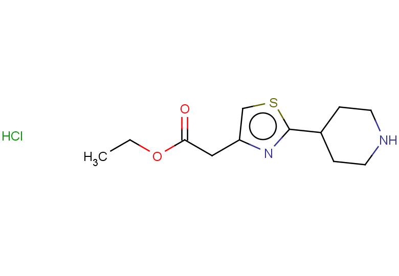 ethyl 2-[2-(piperidin-4-yl)-1,3-thiazol-4-yl]acetate hydrochloride