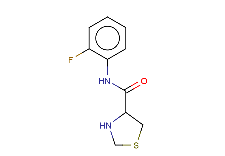 N-(2-fluorophenyl)-1,3-thiazolidine-4-carboxamide
