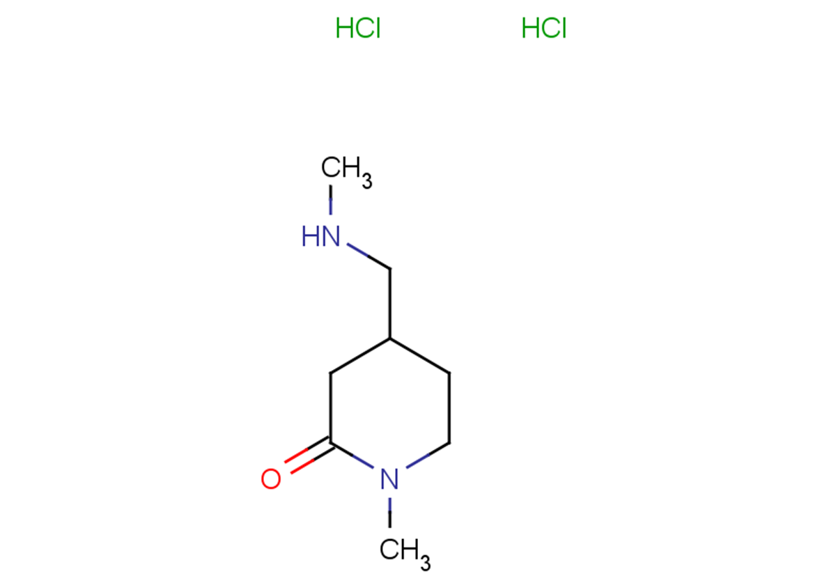 1-methyl-4-[(methylamino)methyl]piperidin-2-one dihydrochloride