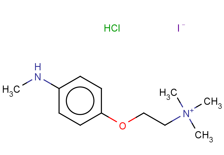 trimethyl({2-[4-(methylamino)phenoxy]ethyl})azanium hydrochloride iodide