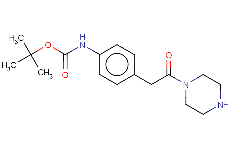 tert-butyl N-{4-[2-oxo-2-(piperazin-1-yl)ethyl]phenyl}carbamate