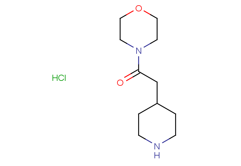1-(morpholin-4-yl)-2-(piperidin-4-yl)ethan-1-one hydrochloride