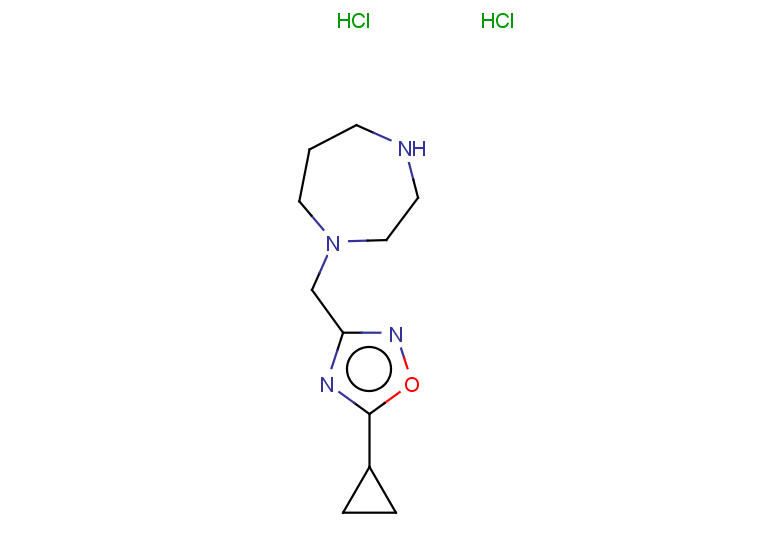 1-[(5-cyclopropyl-1,2,4-oxadiazol-3-yl)methyl]-1,4-diazepane dihydrochloride