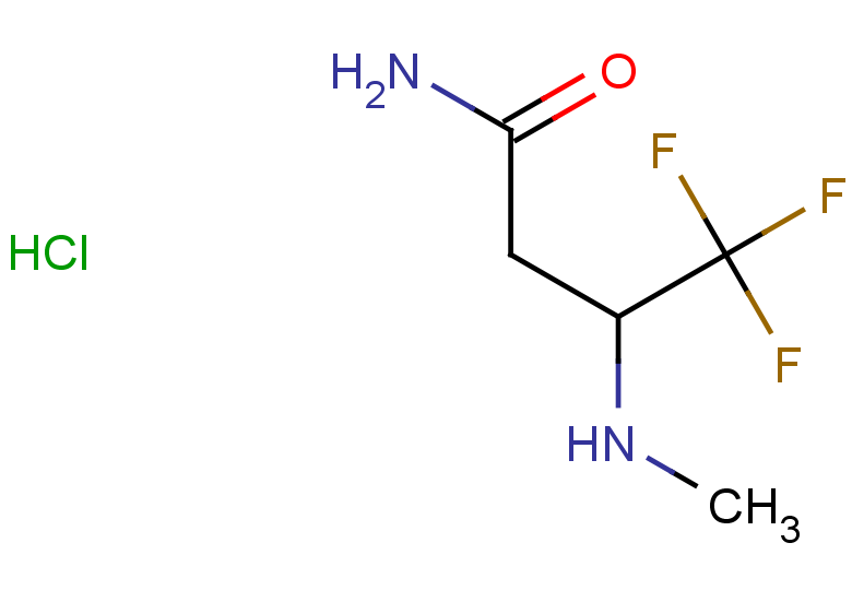 4,4,4-trifluoro-3-(methylamino)butanamide hydrochloride