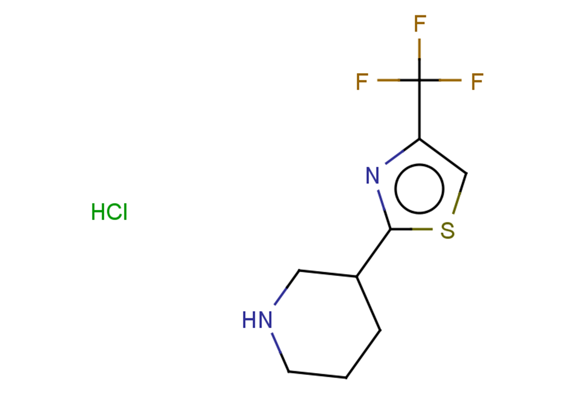 3-[4-(trifluoromethyl)-1,3-thiazol-2-yl]piperidine hydrochloride