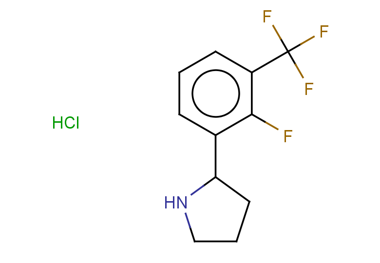 2-[2-fluoro-3-(trifluoromethyl)phenyl]pyrrolidine hydrochloride
