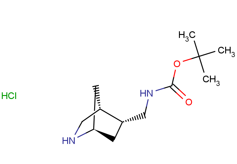 rac-tert-butyl N-{[(1R,4S,5S)-2-azabicyclo[2.2.1]heptan-5-yl]methyl}carbamate hydrochloride, exo