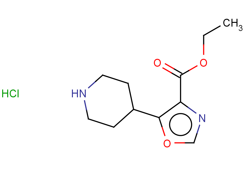 ethyl 5-(piperidin-4-yl)-1,3-oxazole-4-carboxylate hydrochloride