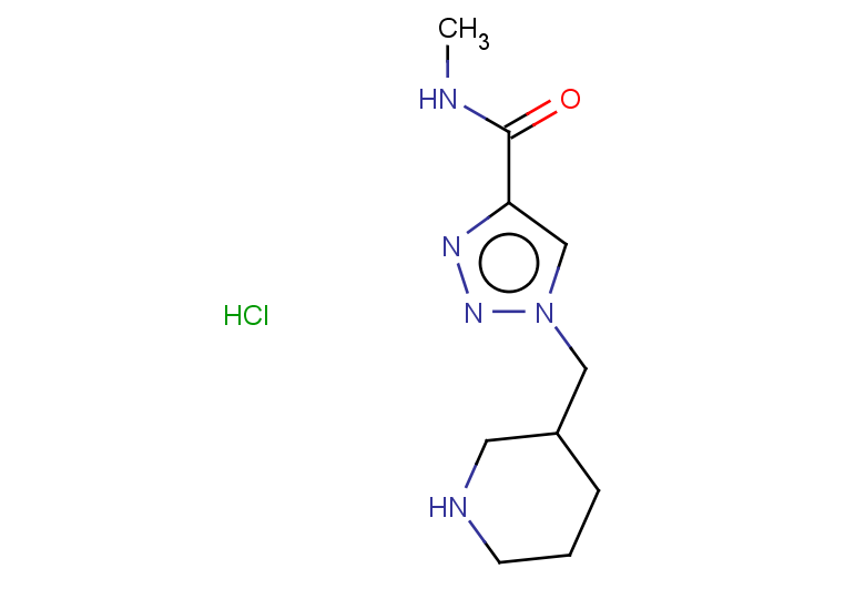 N-METHYL-1-(PIPERIDIN-3-YLMETHYL)-1H-1,2,3-TRIAZOLE-4-CARBOXAMIDE HYDROCH+