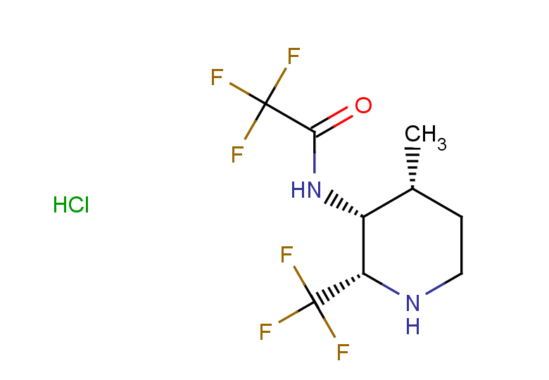 rac-2,2,2-trifluoro-N-[(2R,3S,4S)-4-methyl-2-(trifluoromethyl)piperidin-3-yl]acetamide hydrochloride