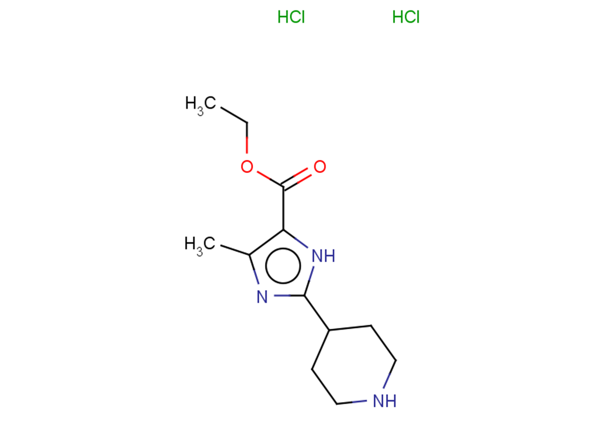 ethyl 4-methyl-2-(piperidin-4-yl)-1H-imidazole-5-carboxylate dihydrochloride