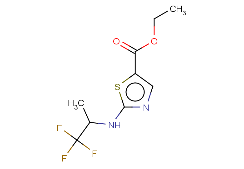 ethyl 2-[(1,1,1-trifluoropropan-2-yl)amino]-1,3-thiazole-5-carboxylate