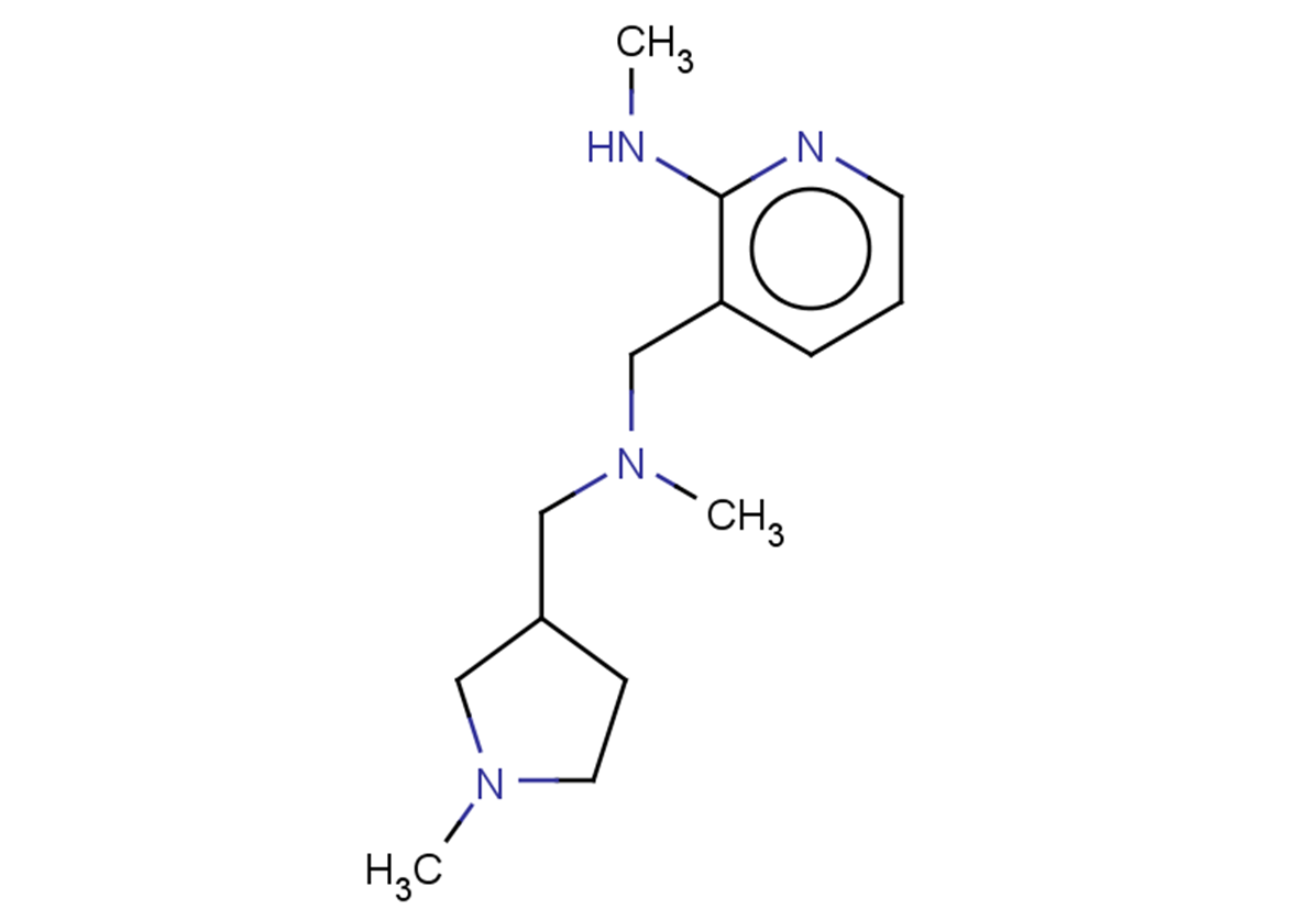 N-METHYL-3-((METHYL[(1-METHYLPYRROLIDIN-3-YL)METHYL]AMINO)METHYL)PYRIDIN-+
