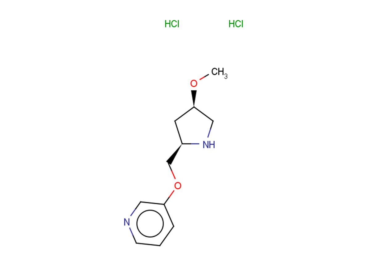 3-{[(2R,4R)-4-methoxypyrrolidin-2-yl]methoxy}pyridine dihydrochloride