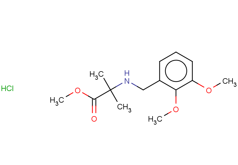methyl 2-{[(2,3-dimethoxyphenyl)methyl]amino}-2-methylpropanoate hydrochloride