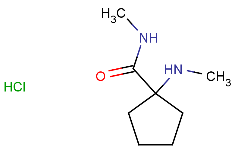 N-methyl-1-(methylamino)cyclopentane-1-carboxamide hydrochloride