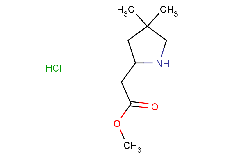 methyl 2-(4,4-dimethylpyrrolidin-2-yl)acetate hydrochloride
