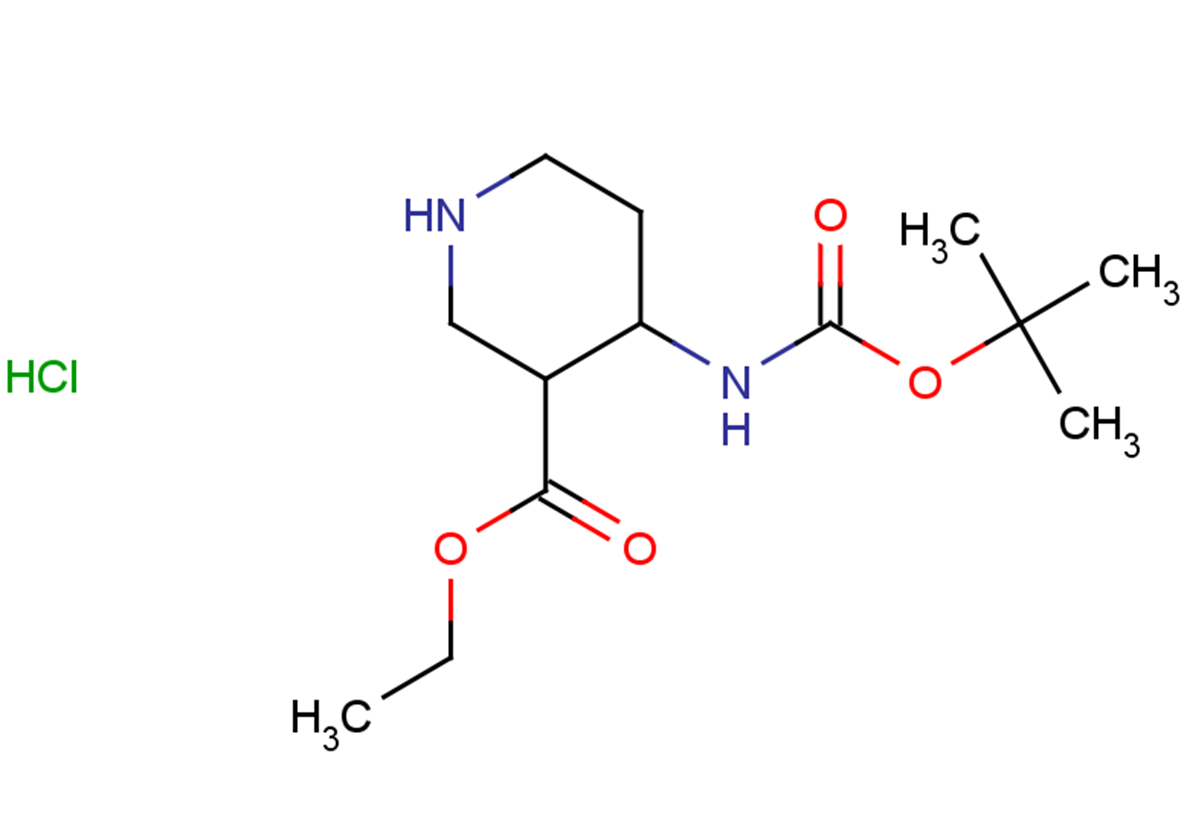 ethyl 4-{[(tert-butoxy)carbonyl]amino}piperidine-3-carboxylate hydrochloride, Mixture of diastereomers