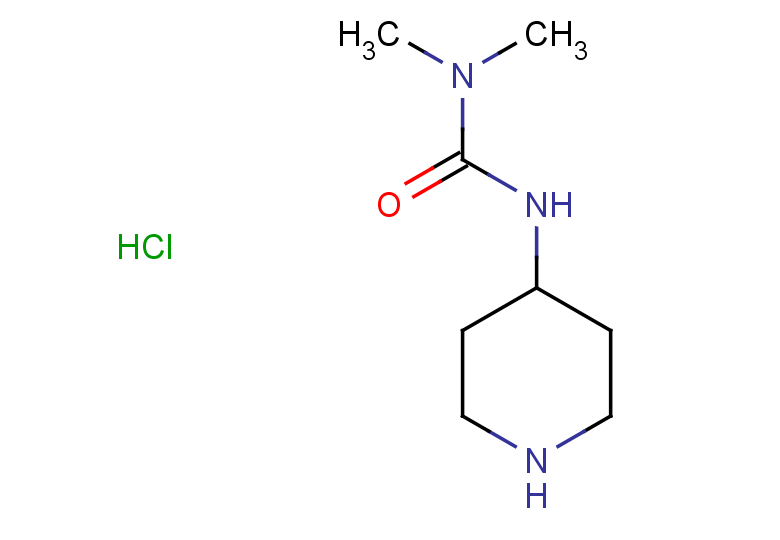 3,3-dimethyl-1-(piperidin-4-yl)urea hydrochloride