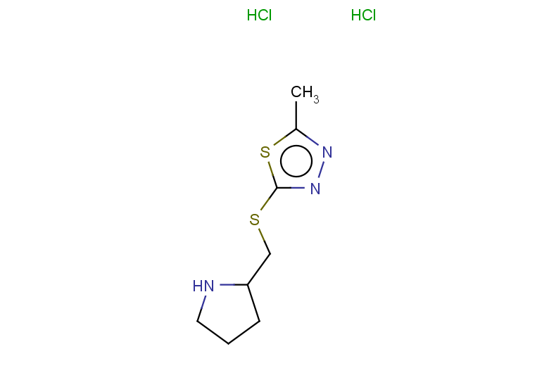 2-methyl-5-{[(pyrrolidin-2-yl)methyl]sulfanyl}-1,3,4-thiadiazole dihydrochloride