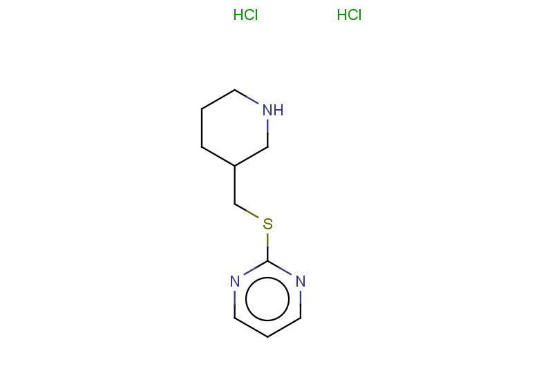 2-{[(piperidin-3-yl)methyl]sulfanyl}pyrimidine dihydrochloride
