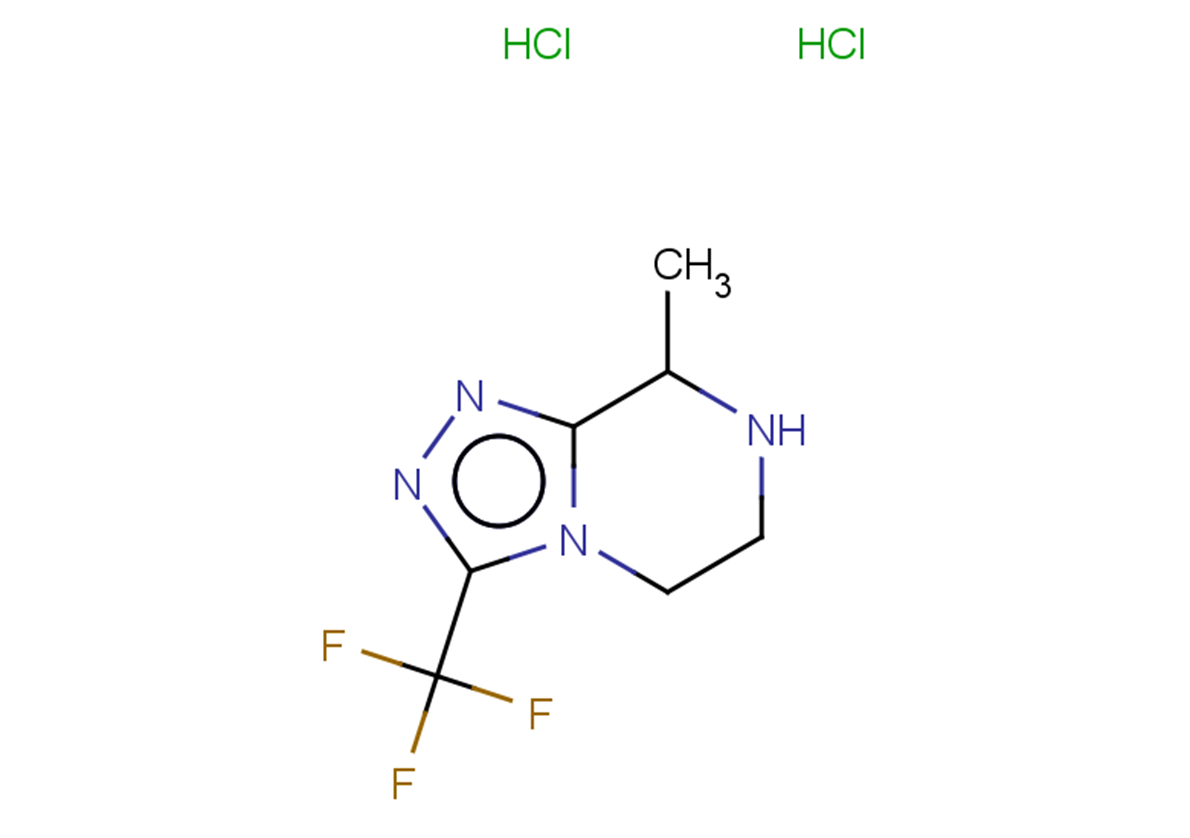 8-methyl-3-(trifluoromethyl)-5H,6H,7H,8H-[1,2,4]triazolo[4,3-a]pyrazine dihydrochloride