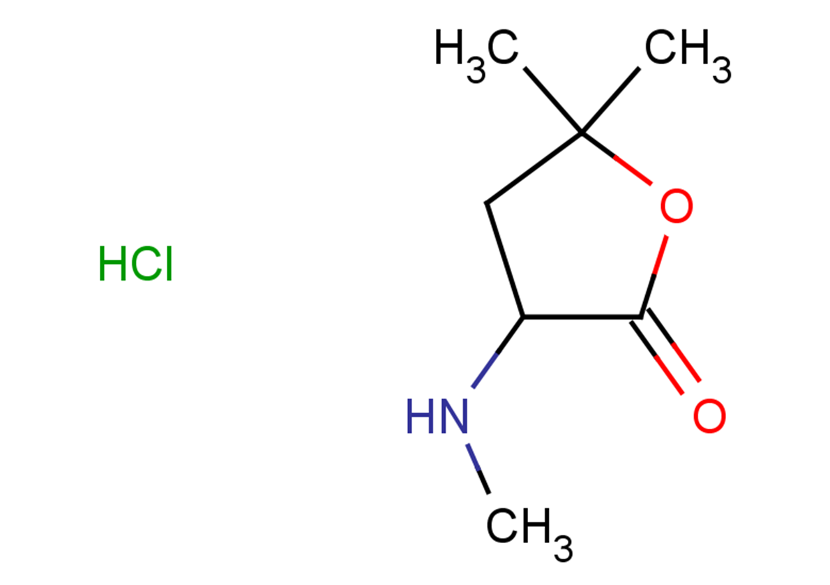 5,5-dimethyl-3-(methylamino)oxolan-2-one hydrochloride