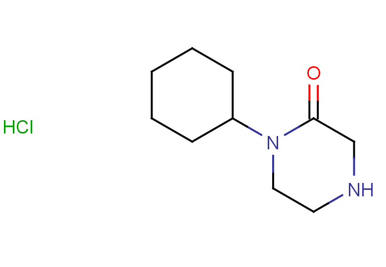 1-cyclohexylpiperazin-2-one hydrochloride