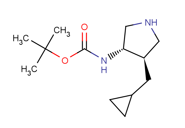 rac-tert-butyl N-[(3R,4S)-4-(cyclopropylmethyl)pyrrolidin-3-yl]carbamate, trans